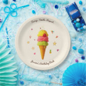 スクープ.スマイル。繰り返す。 – バースデーパーティープレート ペーパープレート (パーティー)