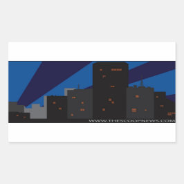 スクープ・ニュース・シティ・ステッカー 長方形シール