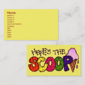 スクープ・ビジネス・カード 名刺 (正面/裏面)
