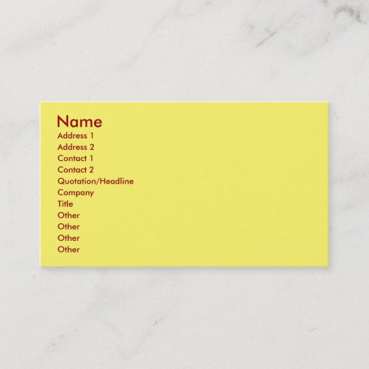 スクープ・ビジネス・カード 名刺 (正面)