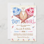 スクープ・ピンク・ブルー・サマージェンダー・リビールとは 招待状 (正面)