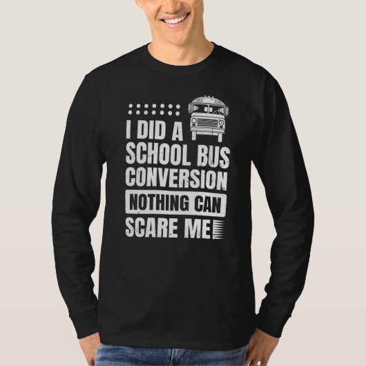 スクーリ運転者用スクールバス変換引用文 Tシャツ (正面)