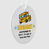 スクールおもしろいバス オーナメント (正面)