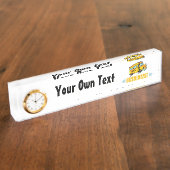 スクールおもしろいバス デスクネームプレート (側面)