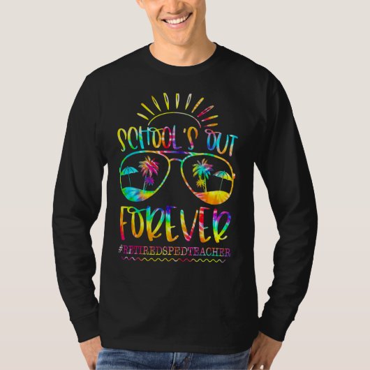 スクールアウトフォーエバー退職したス先生退職者 Tシャツ (正面)