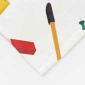 スクールオフィス&クラフト用品パターンモノグラム フリースブランケット (角)