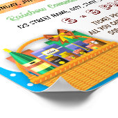 スクールオークションギフトバスケットフライヤーポスターテンプレート ポスター (角)