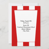 スクールオープンハウス招待状-ポップコーン 招待状 (裏面)