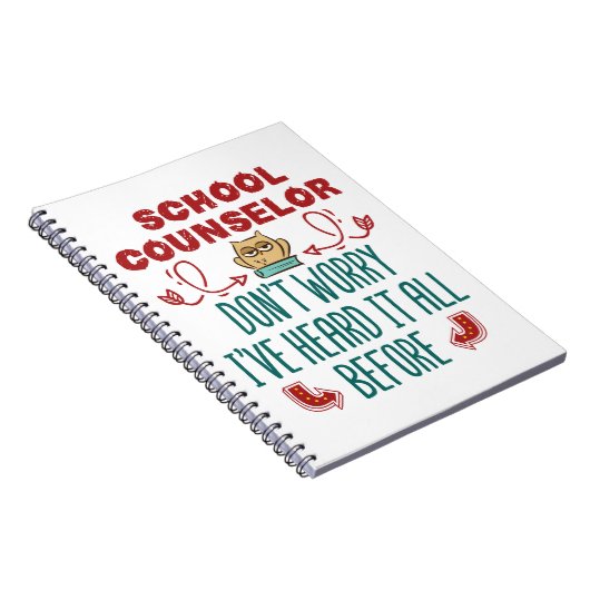 スクールカウンセおもしろいルはそれをすべて聞いたことがある ノートブック (右側)