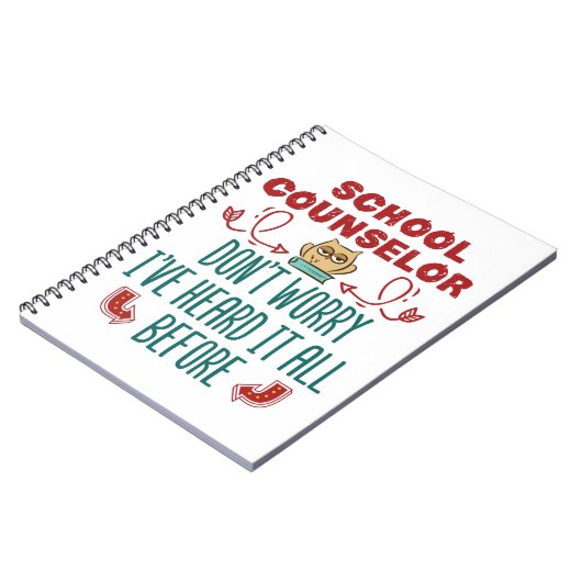 スクールカウンセおもしろいルはそれをすべて聞いたことがある ノートブック (左側)