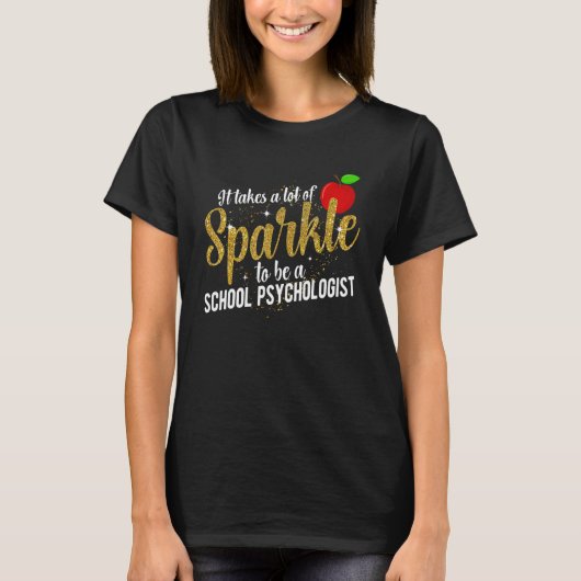スクールカウンセラーにあこがれて スクールカウンセラー 敬愛 Tシャツ (正面)