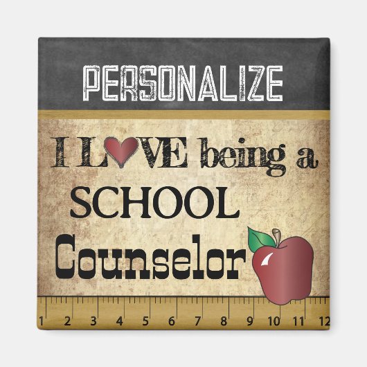 スクールカウンセラーになるのが大好き マグネット (正面)