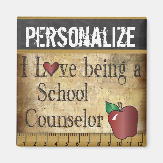 スクールカウンセラーになるのが大好き マグネット (正面)