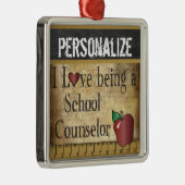 スクールカウンセラーになるのが大好き |ヴィンテージ メタルオーナメント (右)