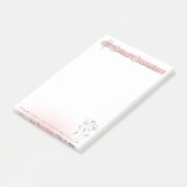 スクールカウンセラーのシンプルフローラビッグ・ポストイット・ノート ポストイット (アングル)