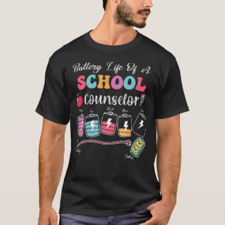 スクールカウンセラーのバッテリー寿命　新学期 Tシャツ