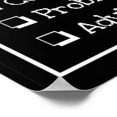 スクールカウンセラーのポスター：私に何が必要なの？ ポスター (角)