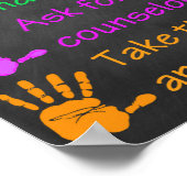 スクールカウンセラーのポスター、行動セラピーの装飾 ポスター (角)