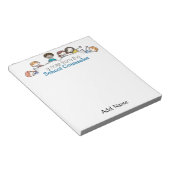 スクールカウンセラーのメモカスタム帳 ノートパッド (アングル)