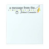 スクールカウンセラーのメモ帳からメッセージ ノートパッド (正面)