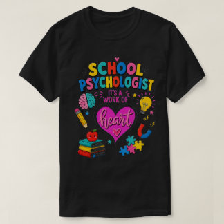 スクールカウンセラーの心のこもった仕事 カラフル Tシャツ