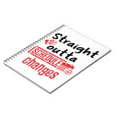 スクールカウンセラーの日程の変更 ノートブック (左側)