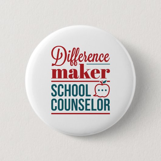 スクールカウンセラーの違いを生む人 缶バッジ (正面)