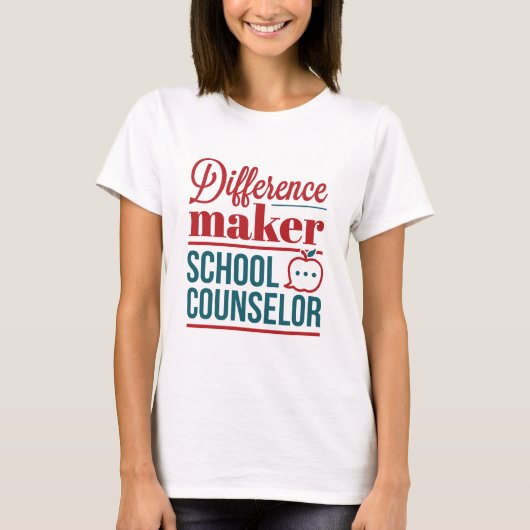 スクールカウンセラーの違いを生む人 Tシャツ (正面)