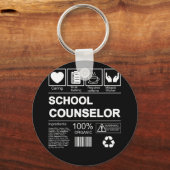 スクールカウンセラーオーガニック100% キーホルダー (正面)