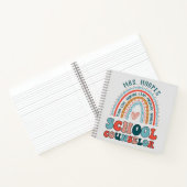 スクールカウンセラーパーソナライズされたギフト虹スパイラル ノートブック (内部)