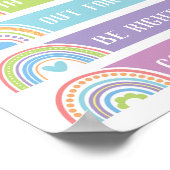 スクールカウンセラー事務所のドアSign Rainbowはどこか ポスター (角)