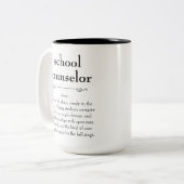 スクールカウンセラー定義感謝ギフト ツートーンマグカップ (正面左)