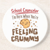 スクールカウンセラー小学校かわいいことわざ コースター (正面)