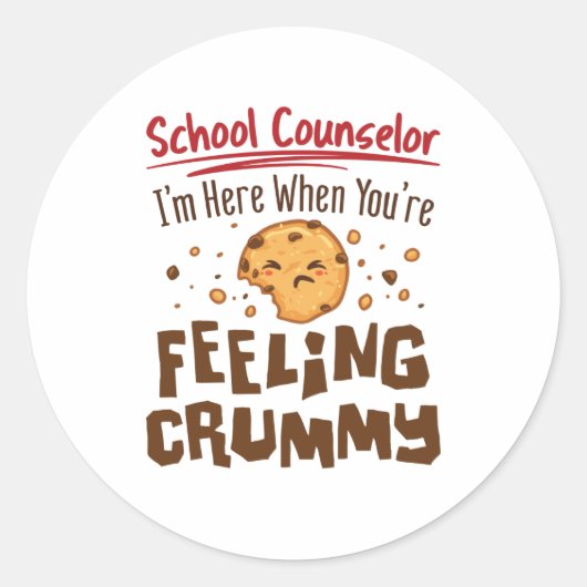 スクールカウンセラー小学校かわいいことわざ ラウンドシール (正面)