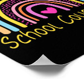 スクールカウンセラー虹 ポスター (角)