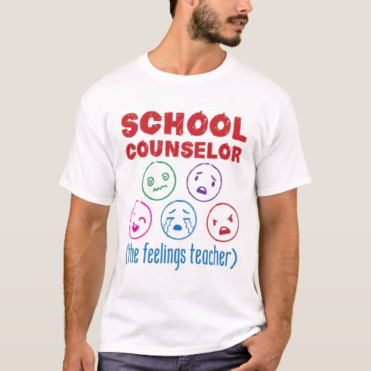 スクールカウンセラー(感覚先生) Tシャツ (正面)