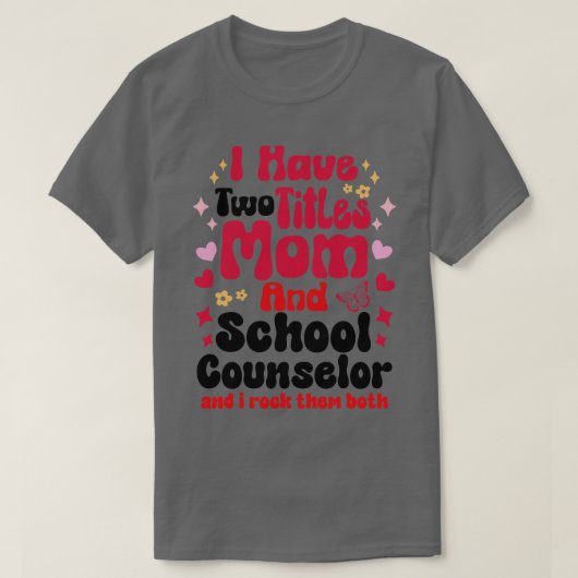 スクールカウンセラー Tシャツ (デザイン正面)