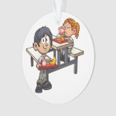 スクールカフェテリアサンキューオーナメント オーナメント (正面)