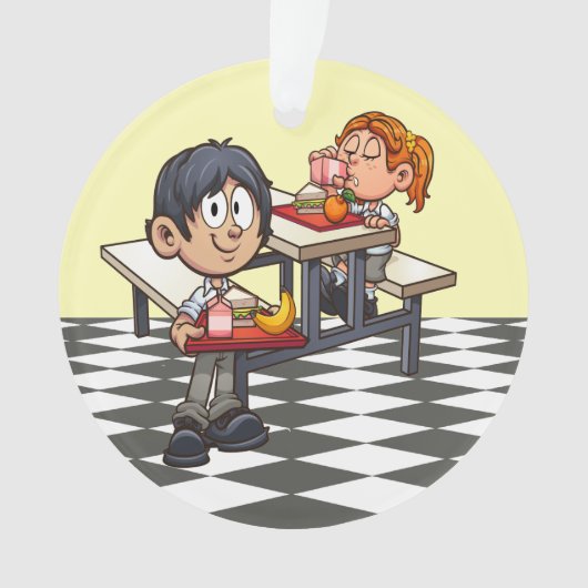 スクールカフェテリアサンキューオーナメント オーナメント (正面)