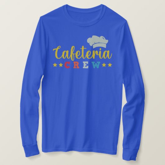 スクールカフェテリアワーカーランチレディ料理ハット Tシャツ (デザイン正面)