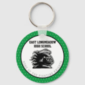 スクールカラーグリーン高校資金集めアイディア キーホルダー (正面)