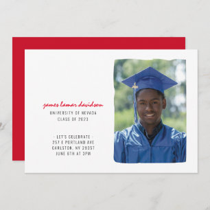 スクールカラースケッチブック卒業招待状 招待状