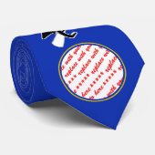 スクールカラーズブルー&金ゴールド卒業フレーム ネクタイ (ロール)