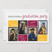 スクールカラーズ卒業パーティー 招待状 (正面)