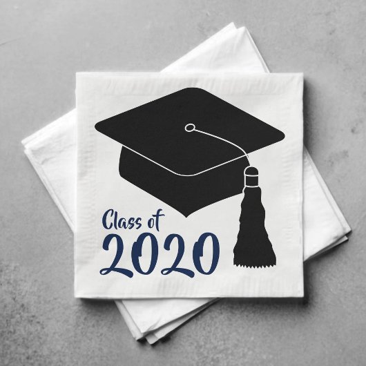 スクールカラーネイビークラス年 スタンダードカクテルナプキン