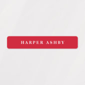 スクールカラーモダン防水名 ラベル (デザイン1)