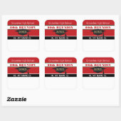 スクールカラー！クラス懇親会名タグステッカー スクエアシール (シート)