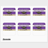 スクールカラー!クラス懇親会名タグステッカー スクエアシール (シート)