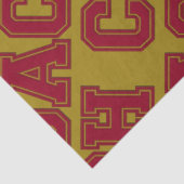 スクールカラーCOACH Varsity Letters-Burgundy-金ゴールド 薄葉紙 (詳細)