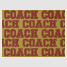 スクールカラーCOACH Varsity Letters-Maroon-金ゴールド 薄葉紙